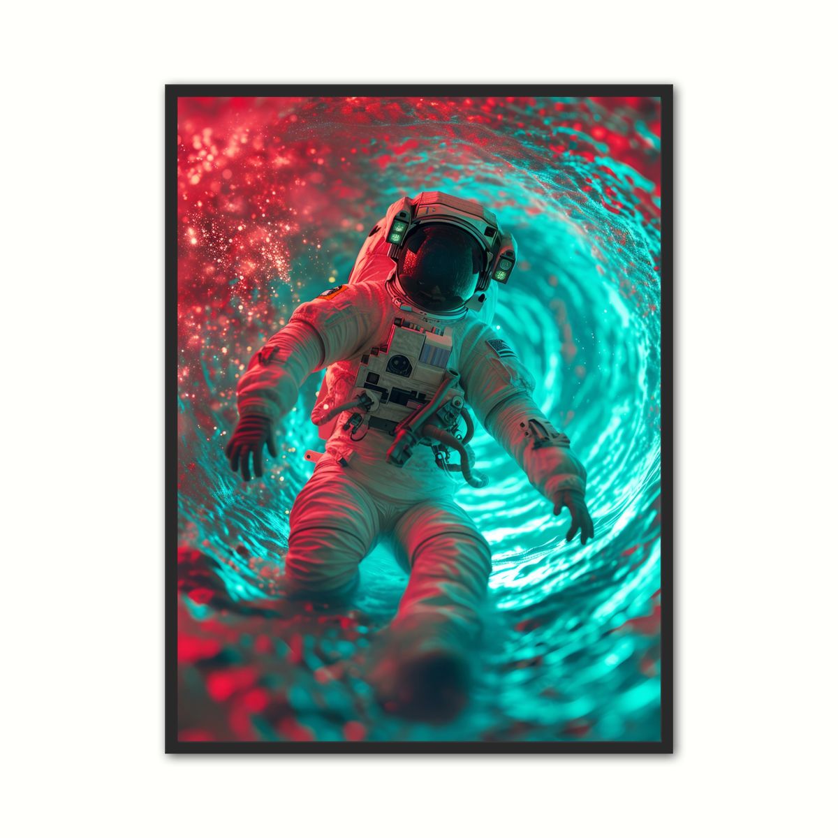 Plakat med Astronaut Plakat Nr. 17 21 x 29,7 cm (A4)