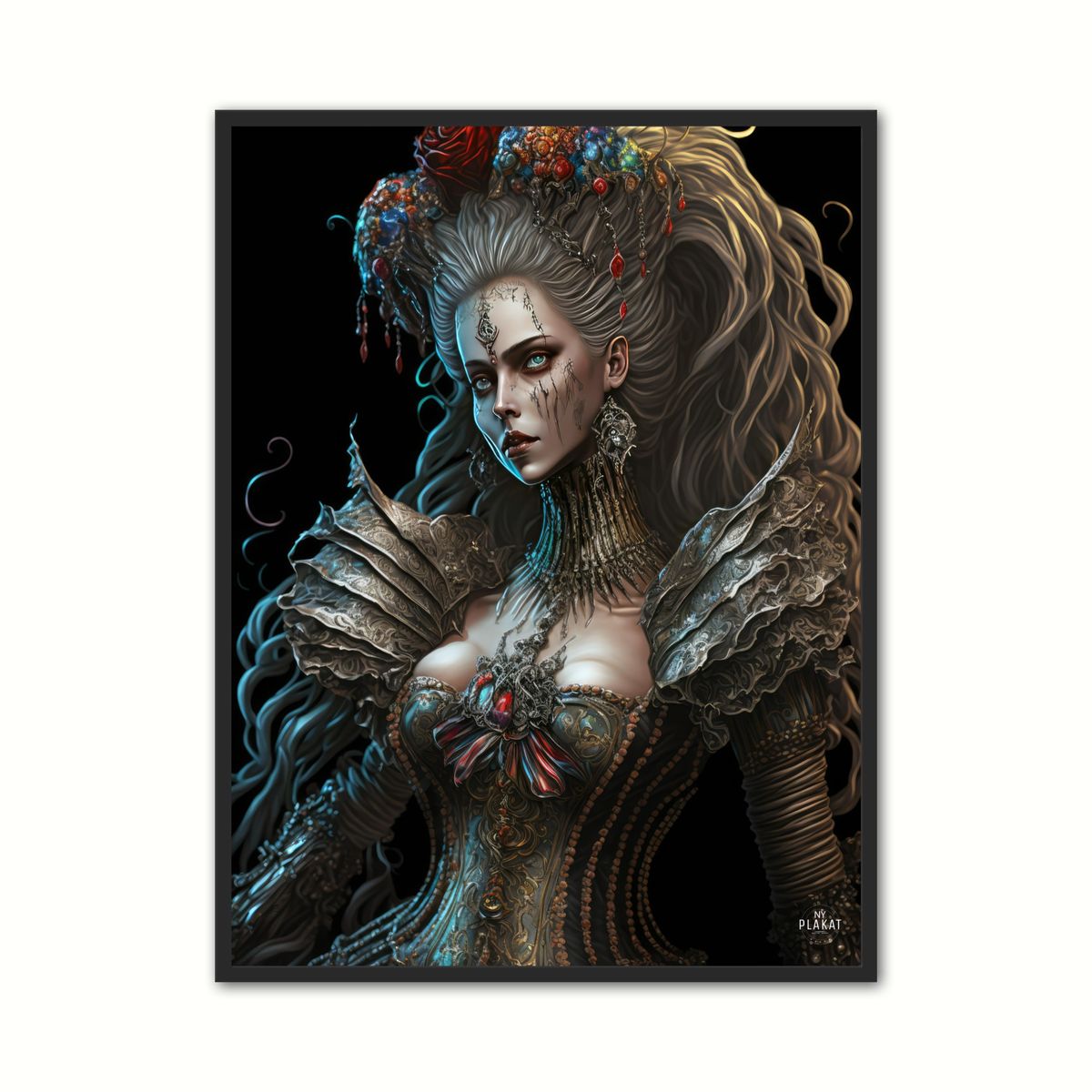 Plakat med Baroque Queen Plakat No. 2 - Barok 21 x 29,7 cm (A4)