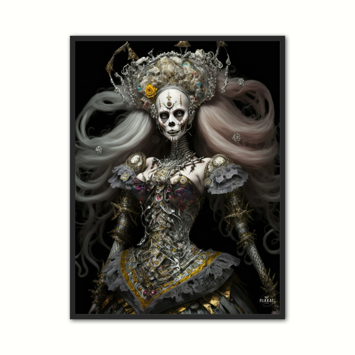 Plakat med Baroque Queen Plakat No. 4 - Barok 30 x 40 cm