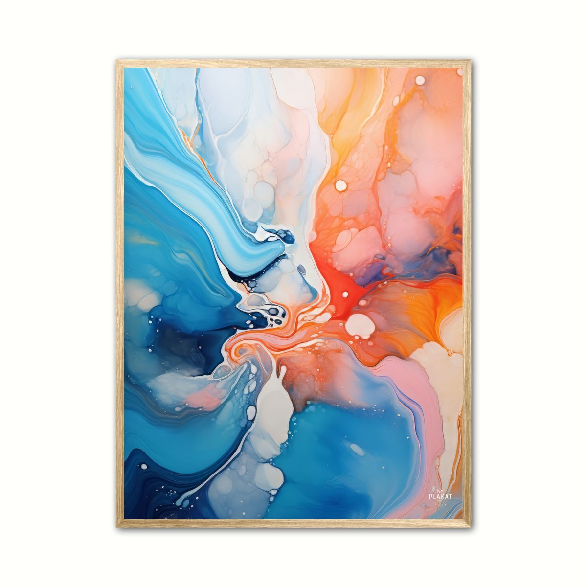 Plakat med Celestial Chromatics - Abstrakt 21 x 29,7 cm (A4)