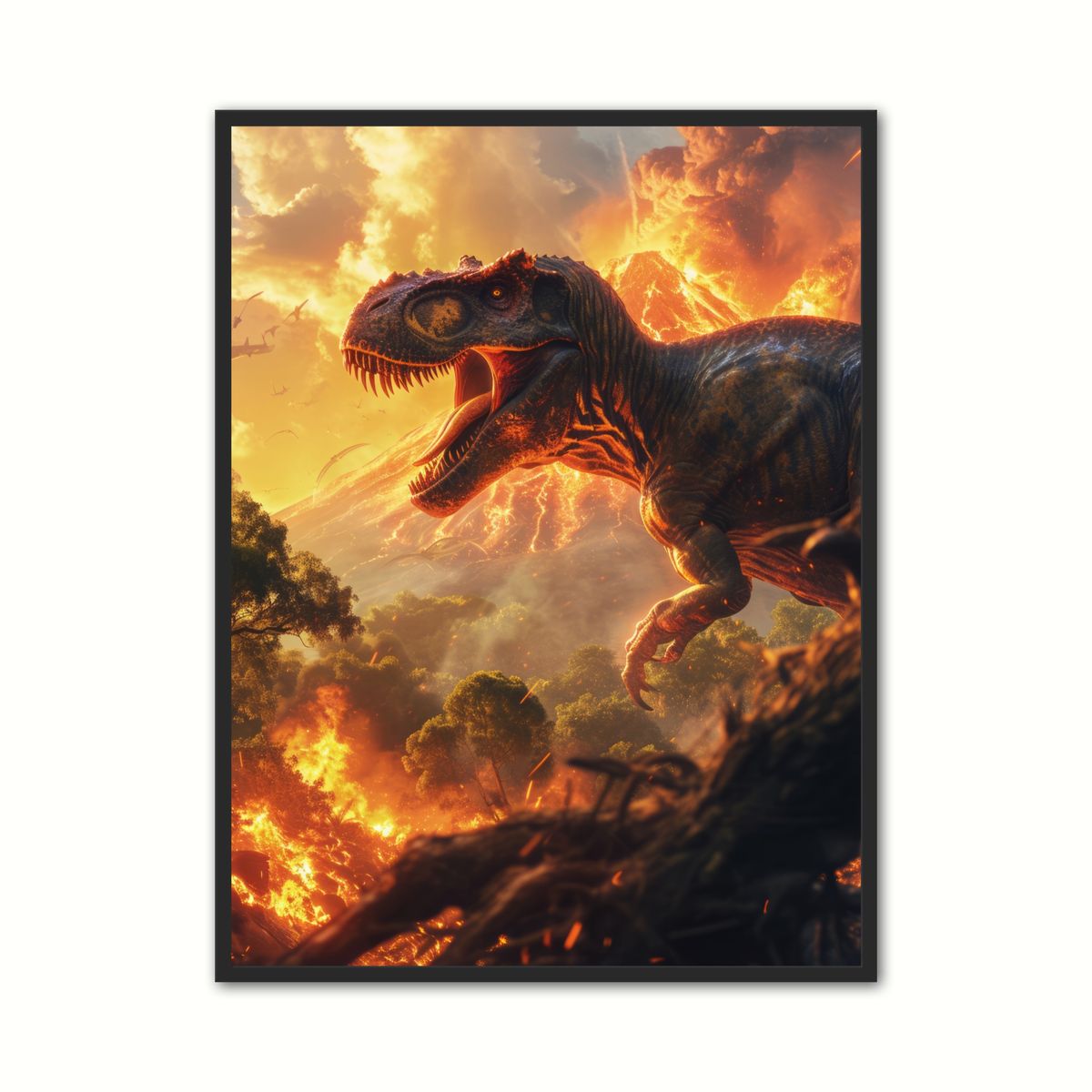 Plakat med Dinosaur Plakat 3 - T-Rex 21 x 29,7 cm (A4)