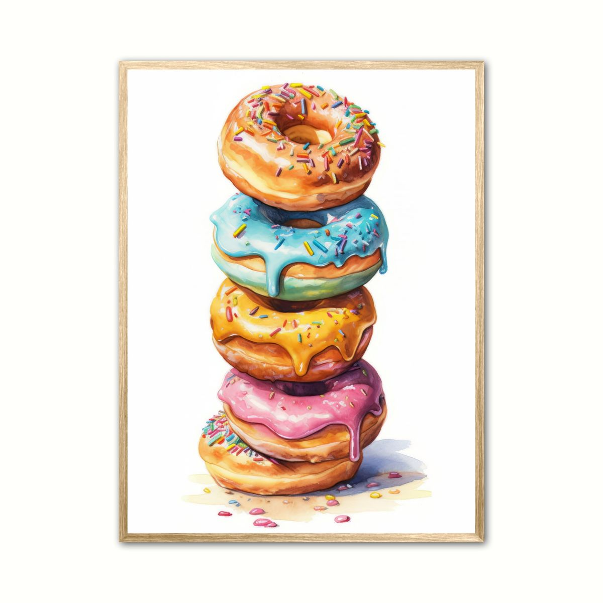 Plakat med Donuts Trnet - Plakat 30 x 40 cm