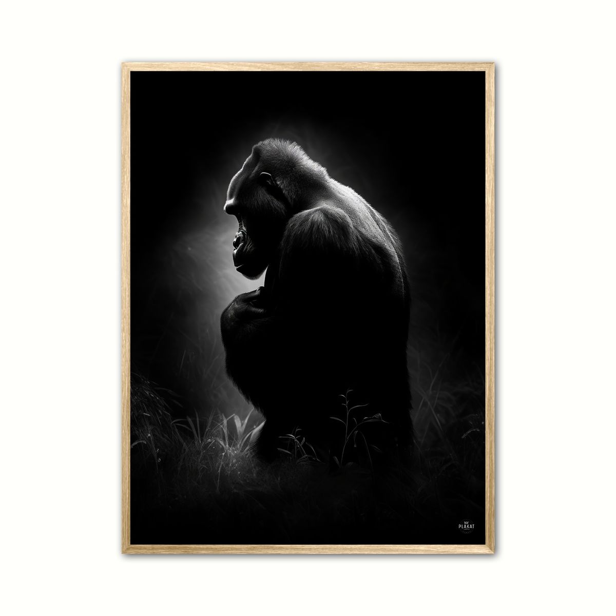 Plakat med Gorilla Plakat 10 30 x 40 cm