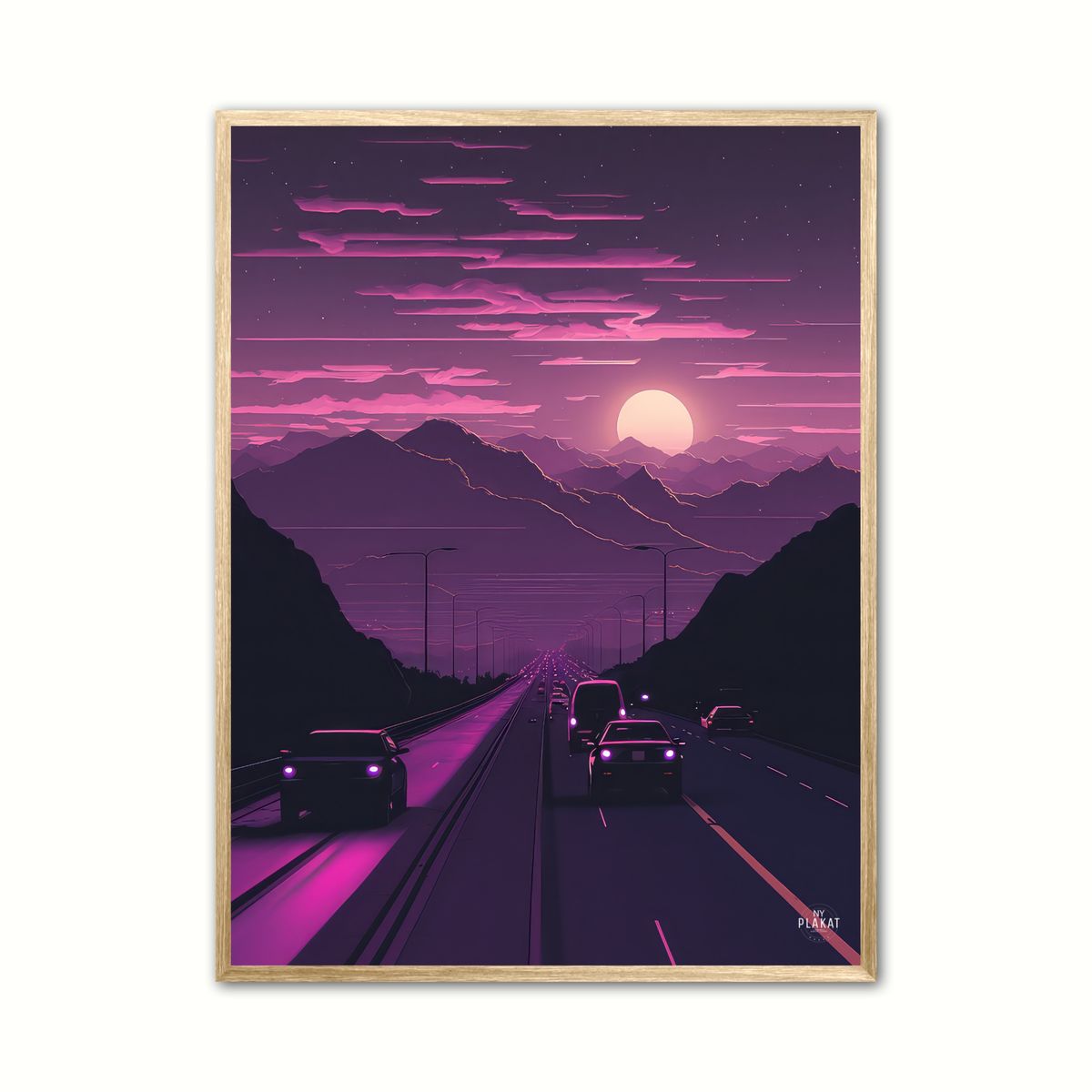 Plakat med Highway No. 1 - RON 21 x 29,7 cm (A4)