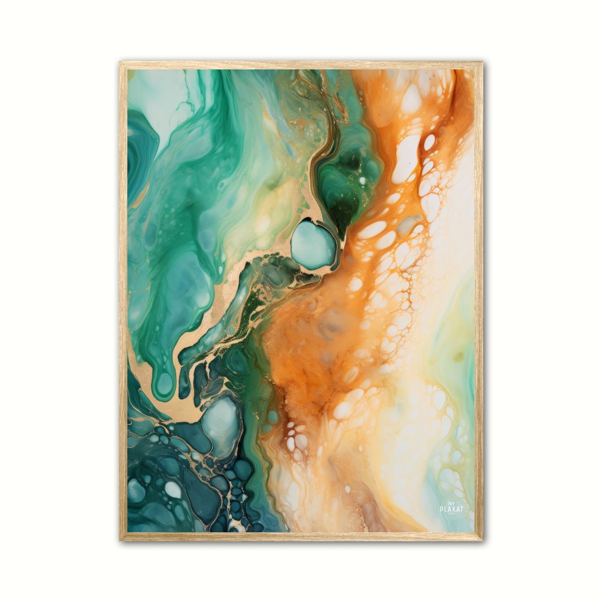 Plakat med Intuitive Visions - Abstrakt 21 x 29,7 cm (A4)