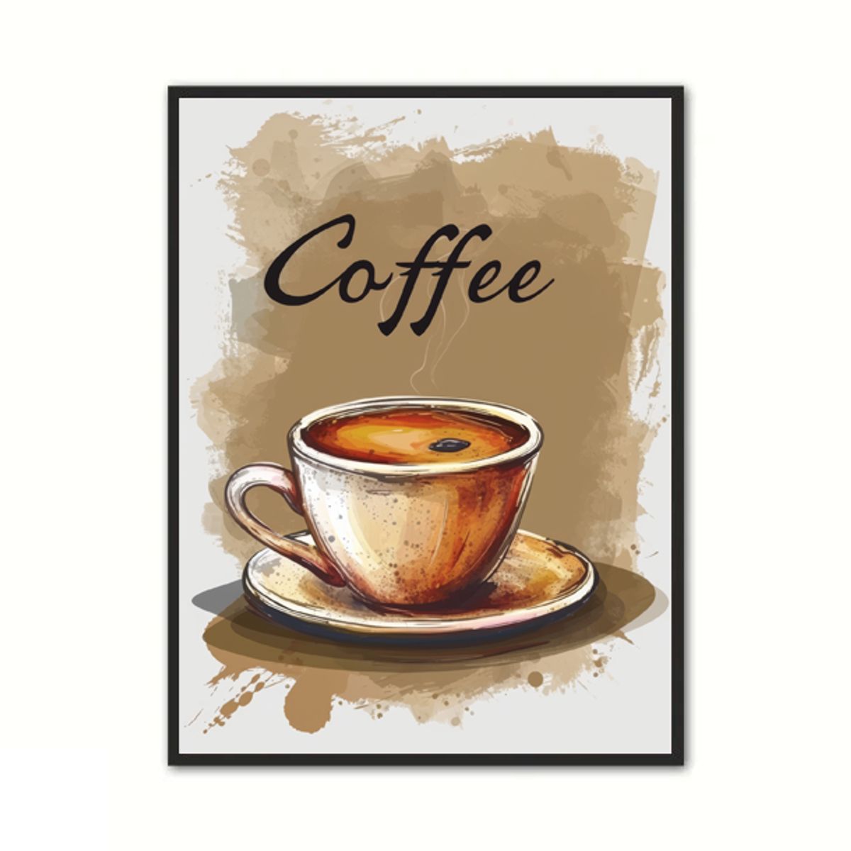 Plakat med Kaffe Plakat 5 21 x 29,7 cm (A4)