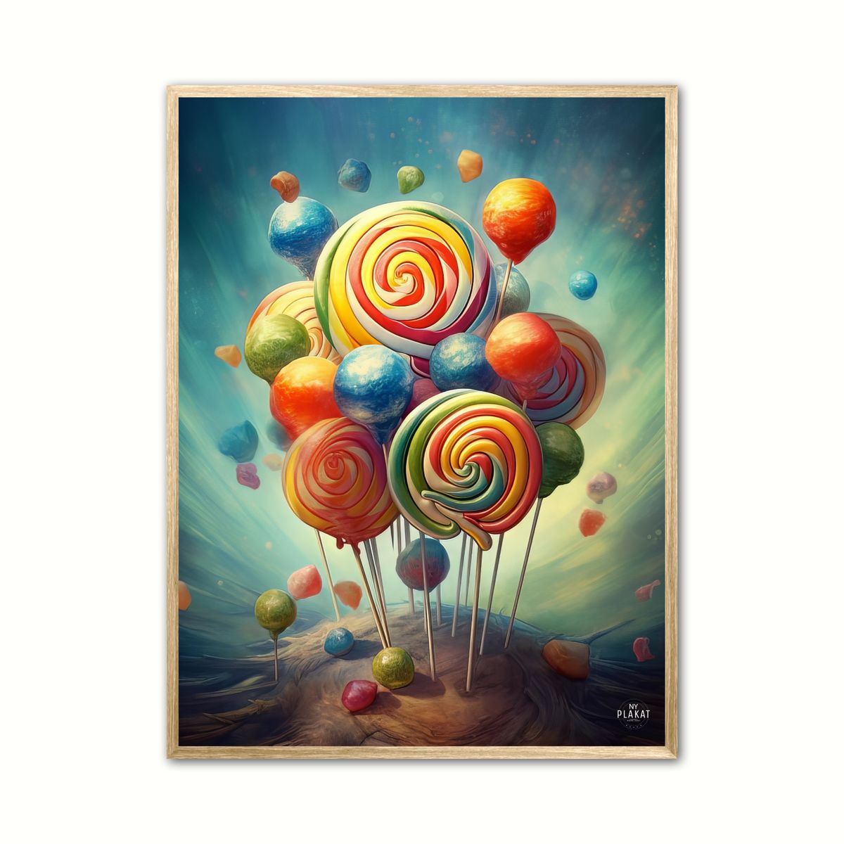 Plakat med Lollipops No. 2 - Plakat 50 x 70 cm (B2)