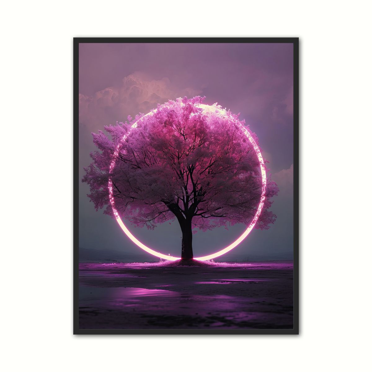 Plakat med Neon Grove Enigma - Science Fiction Plakat 21 x 29,7 cm (A4)