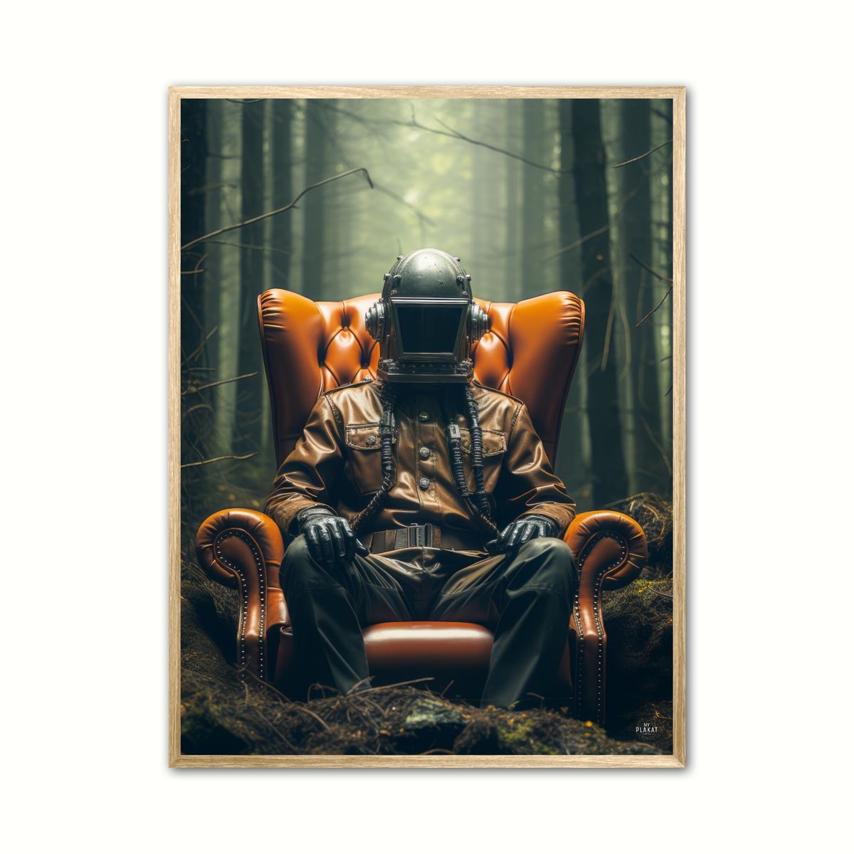 Plakat med Orange Matrix Retreat - Science Fiction Plakat 21 x 29,7 cm (A4)