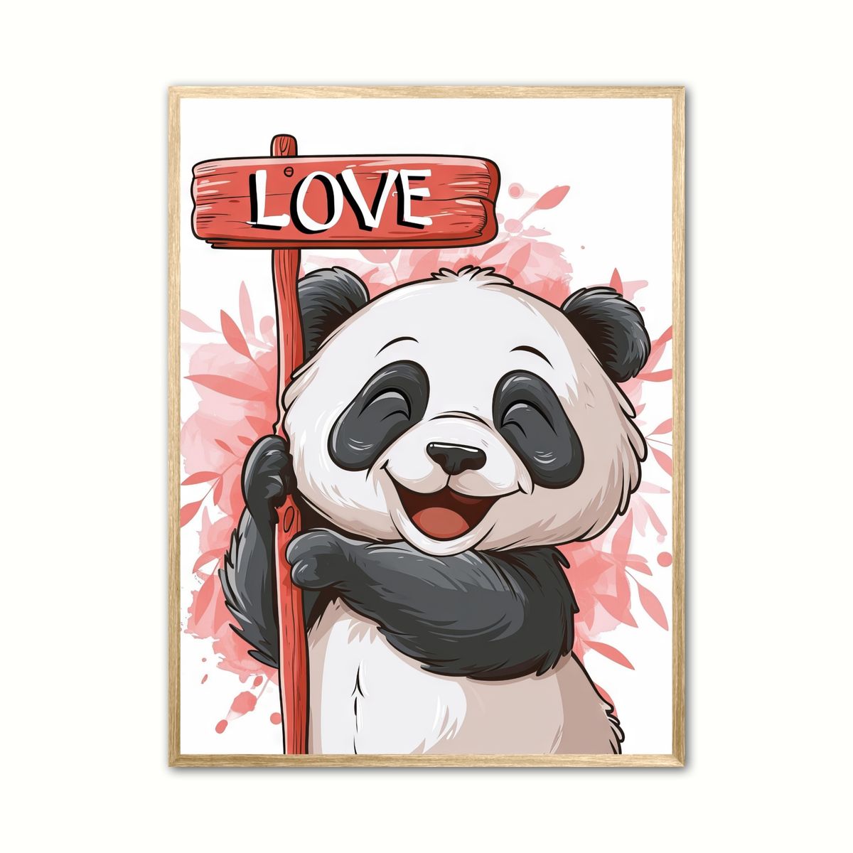 Plakat med Panda Plakat 11 - Love 50 x 70 cm (B2)