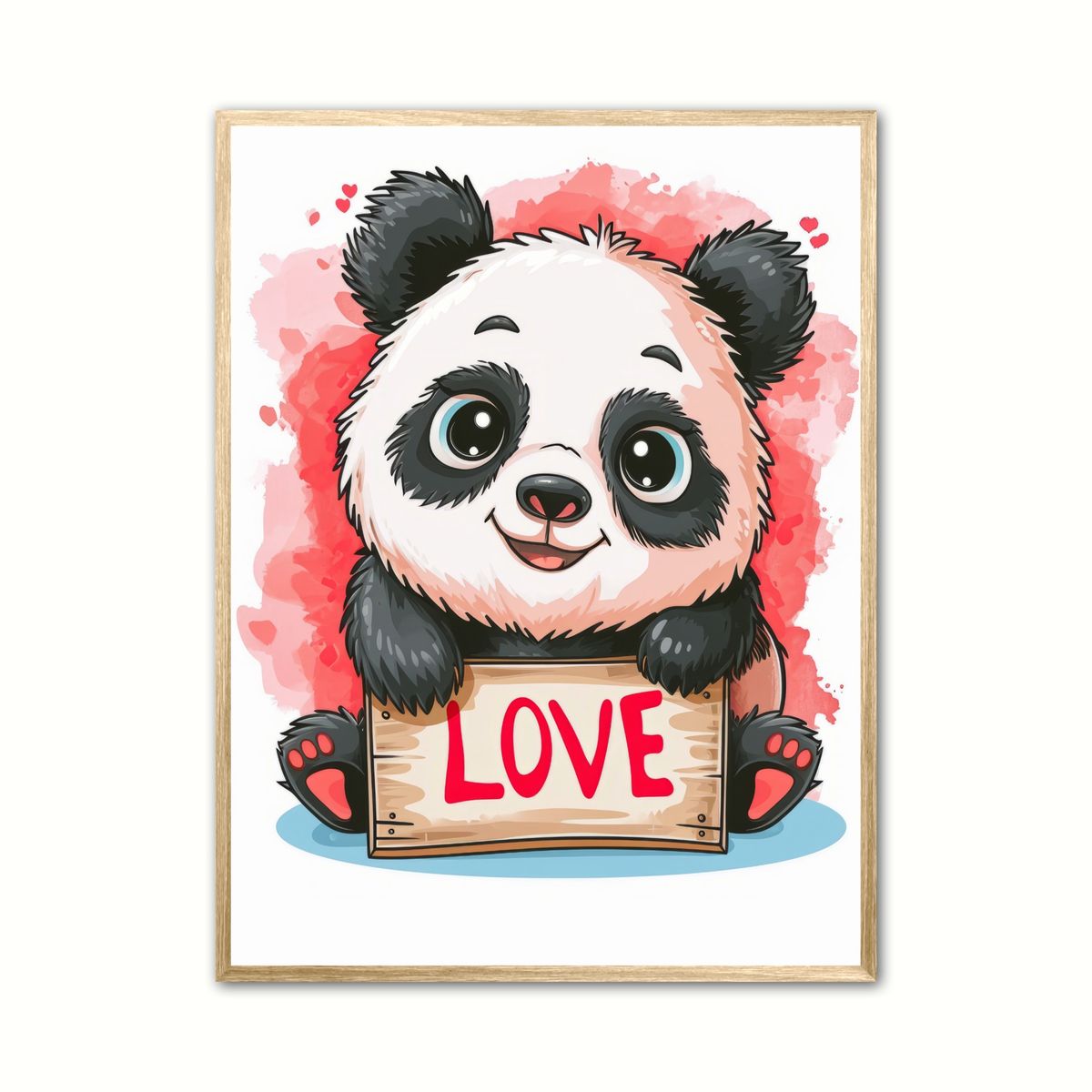 Plakat med Panda Plakat 15 - Love 50 x 70 cm (B2)