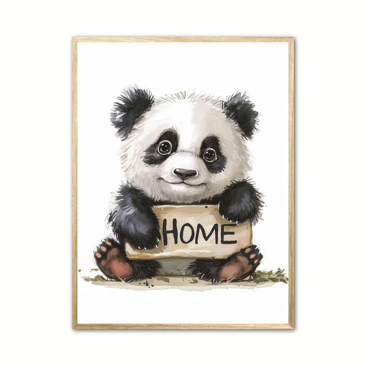 Plakat med Panda Plakat 7 - Home 30 x 40 cm