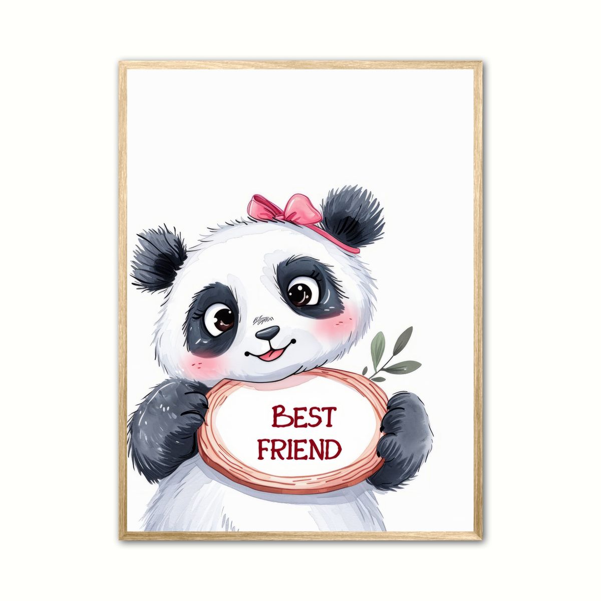 Plakat med Panda Plakat 9 - Best Friend 50 x 70 cm (B2)