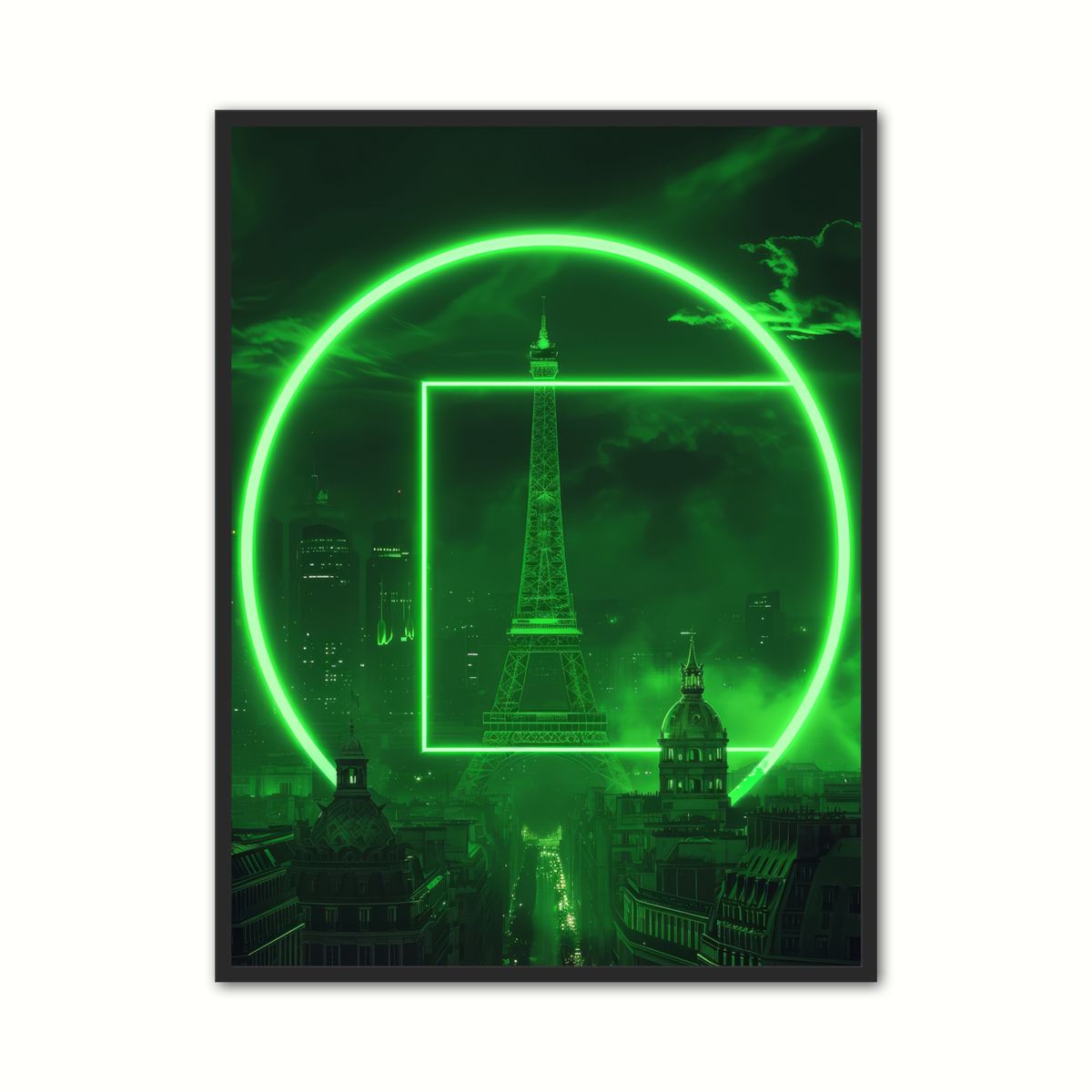 Plakat med Parisian Luminance Kick - Grn 21 x 29,7 cm (A4)