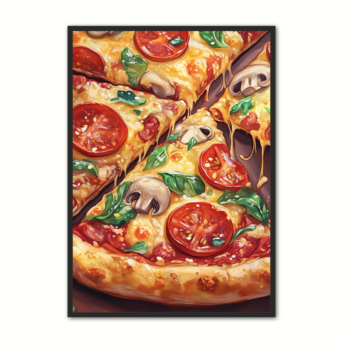 Plakat med Pizza Plakat 2 30 x 40 cm