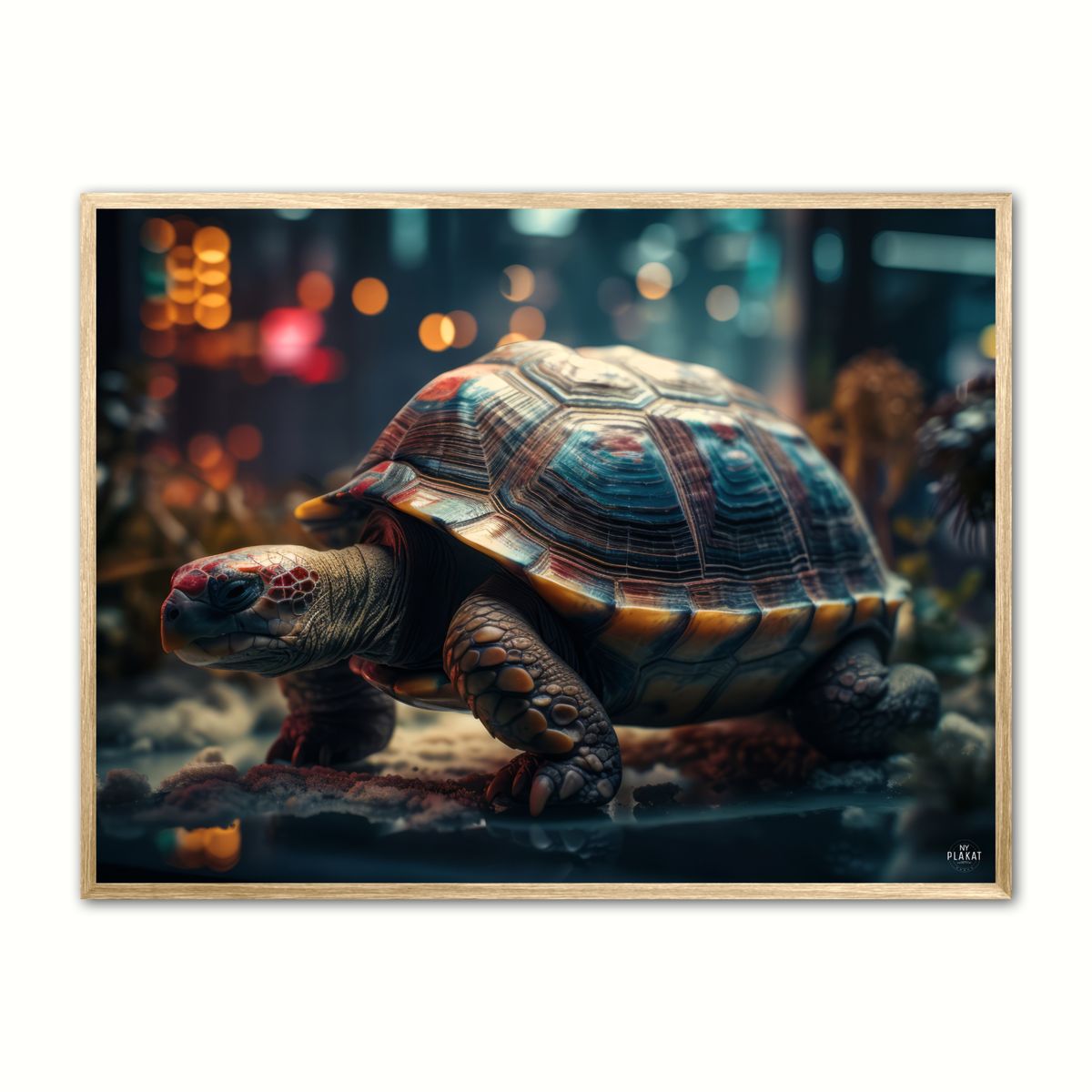 Plakat med Skildpadde Plakat 1 21 x 29,7 cm (A4)