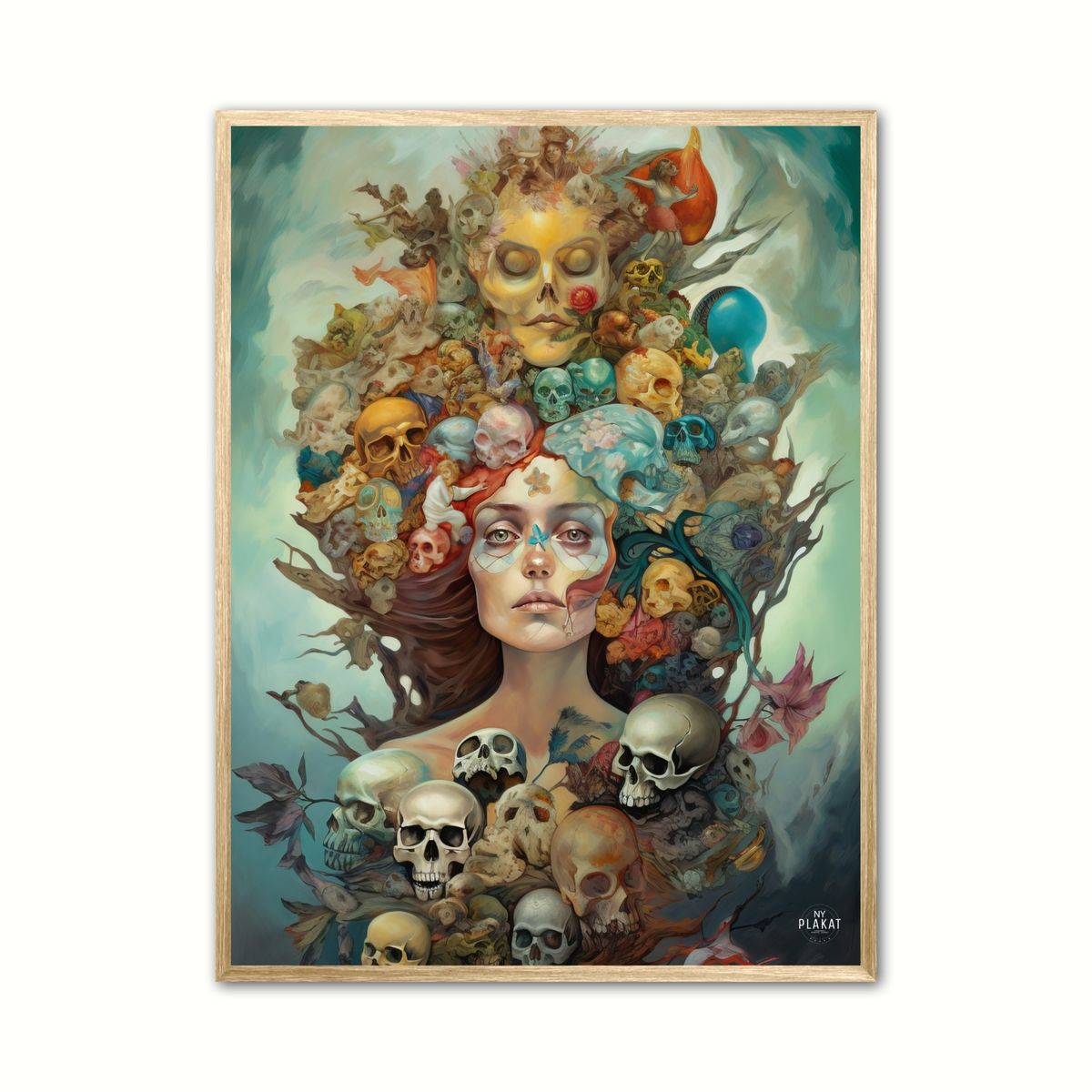 Plakat med Skull Dream No. 1 21 x 29,7 cm (A4)