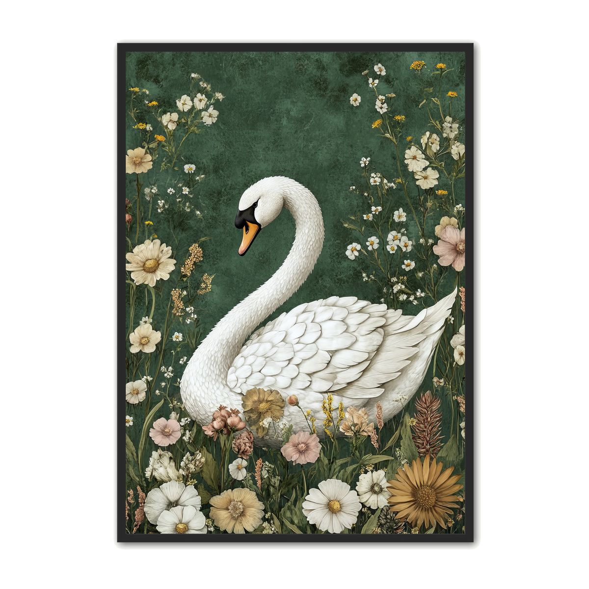 Plakat med Svane Plakat 20 - Flora 30 x 40 cm