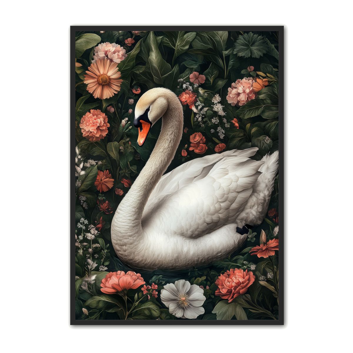 Plakat med Svane Plakat 22 - Flora 21 x 29,7 cm (A4)