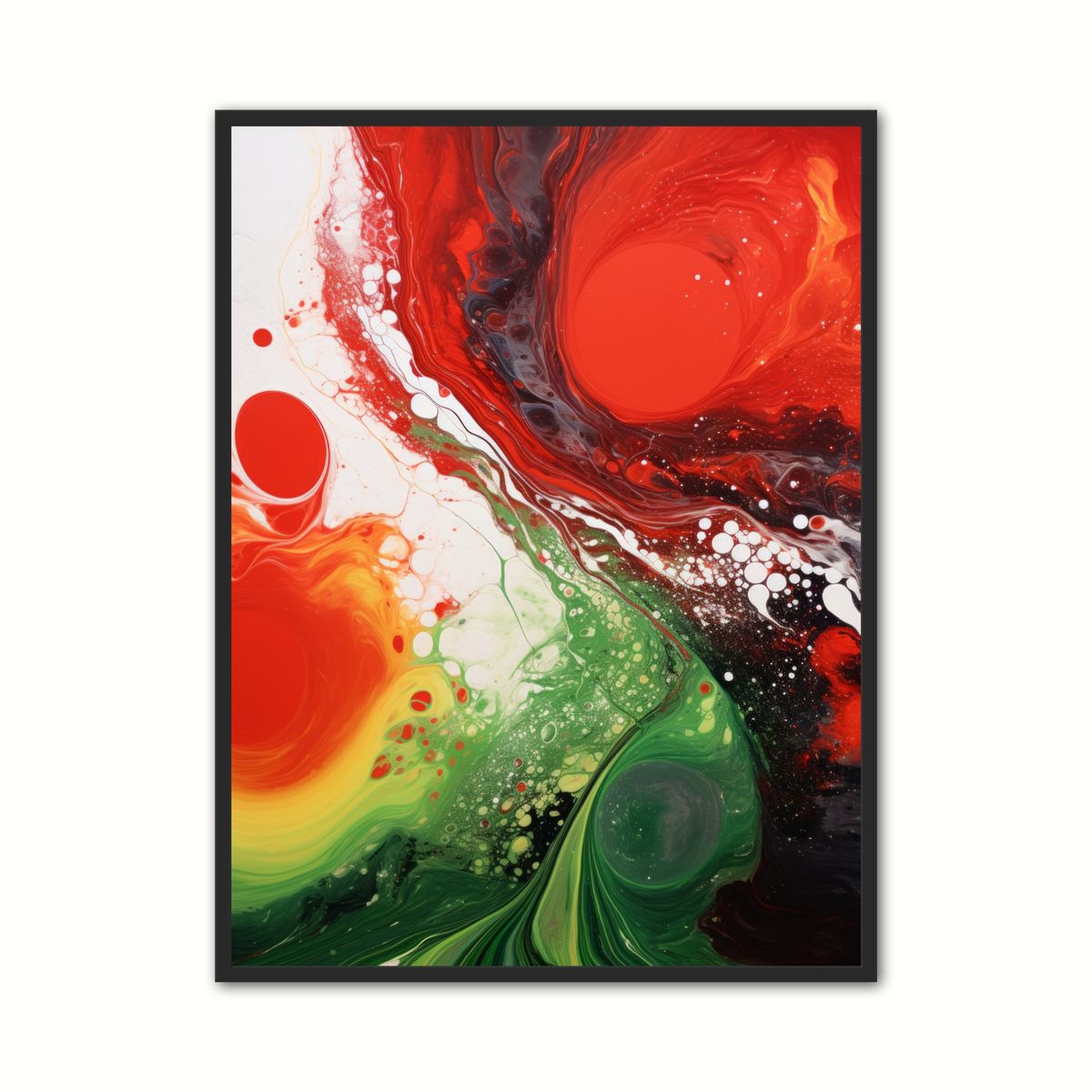 Plakat med Synchronized Enigma - Abstrakt Plakat 30 x 40 cm