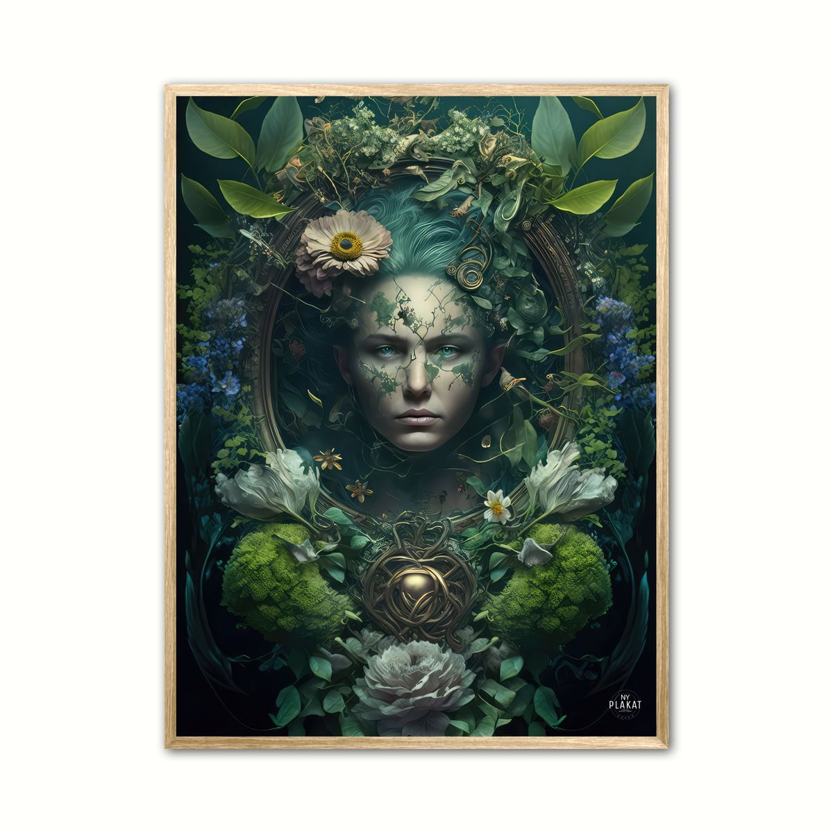 Plakat med The mirror of nature love 30 x 40 cm