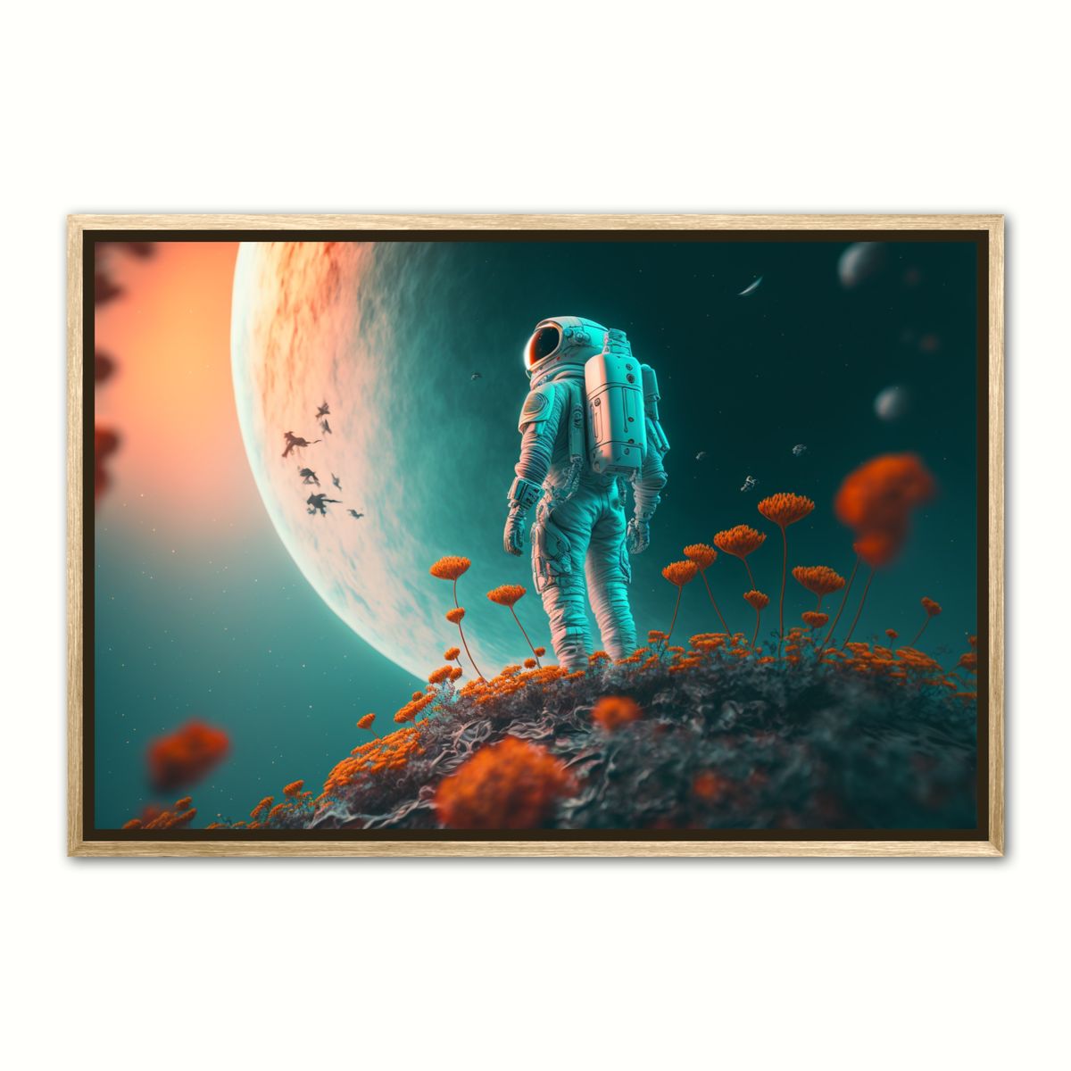 Plakat med Udsigten - Interstellar Orange 70 x 100 cm (B1)