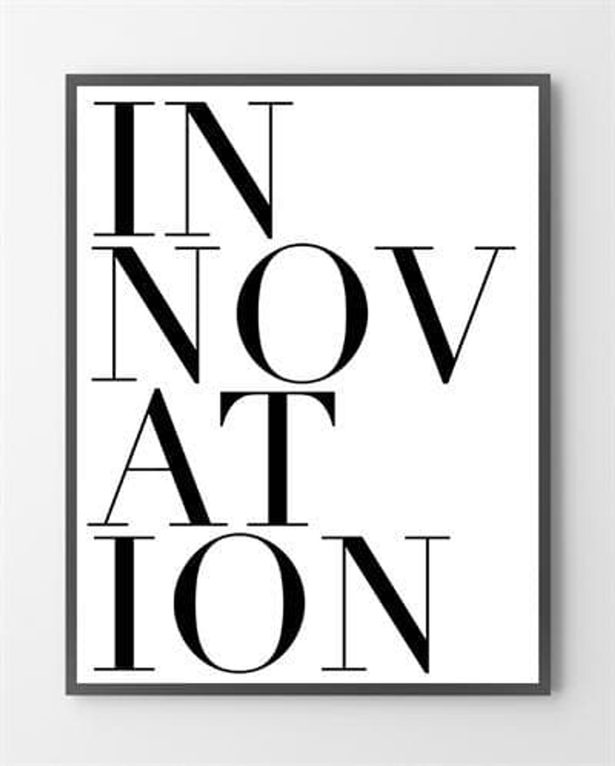 Plakat poster - Innovation - 40x50 cm.