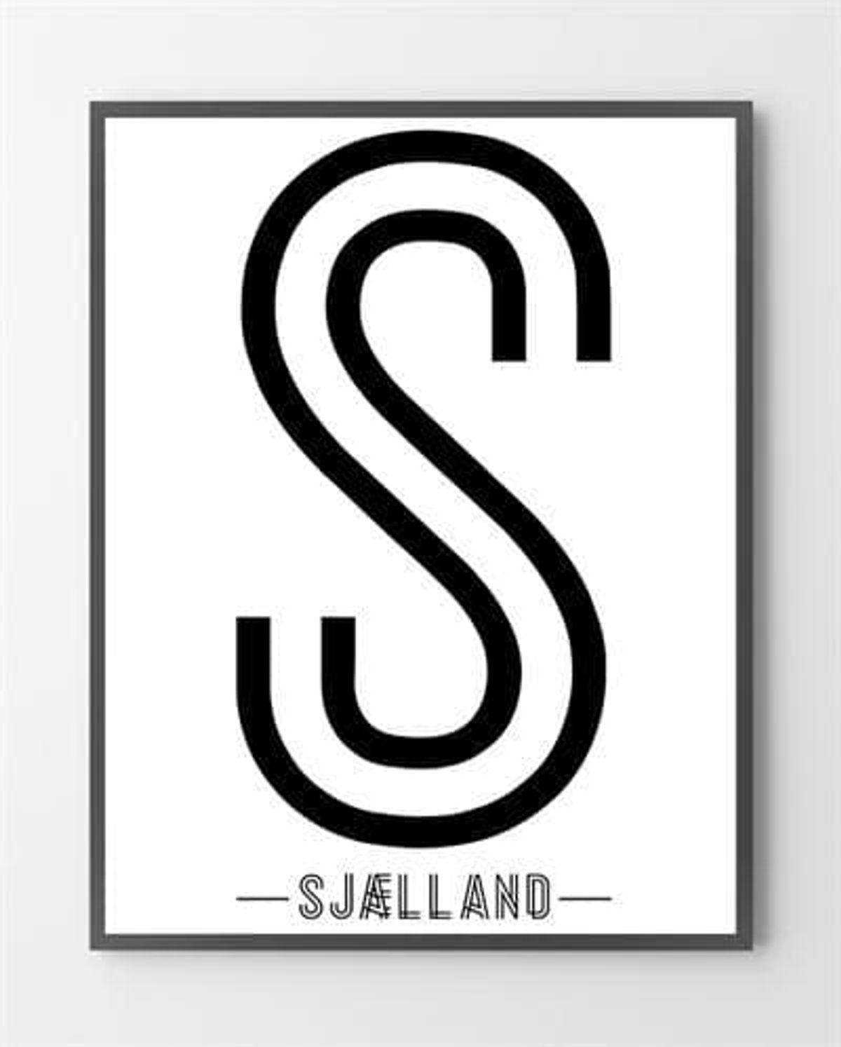 Plakater online - Sjælland - 50x70 cm.