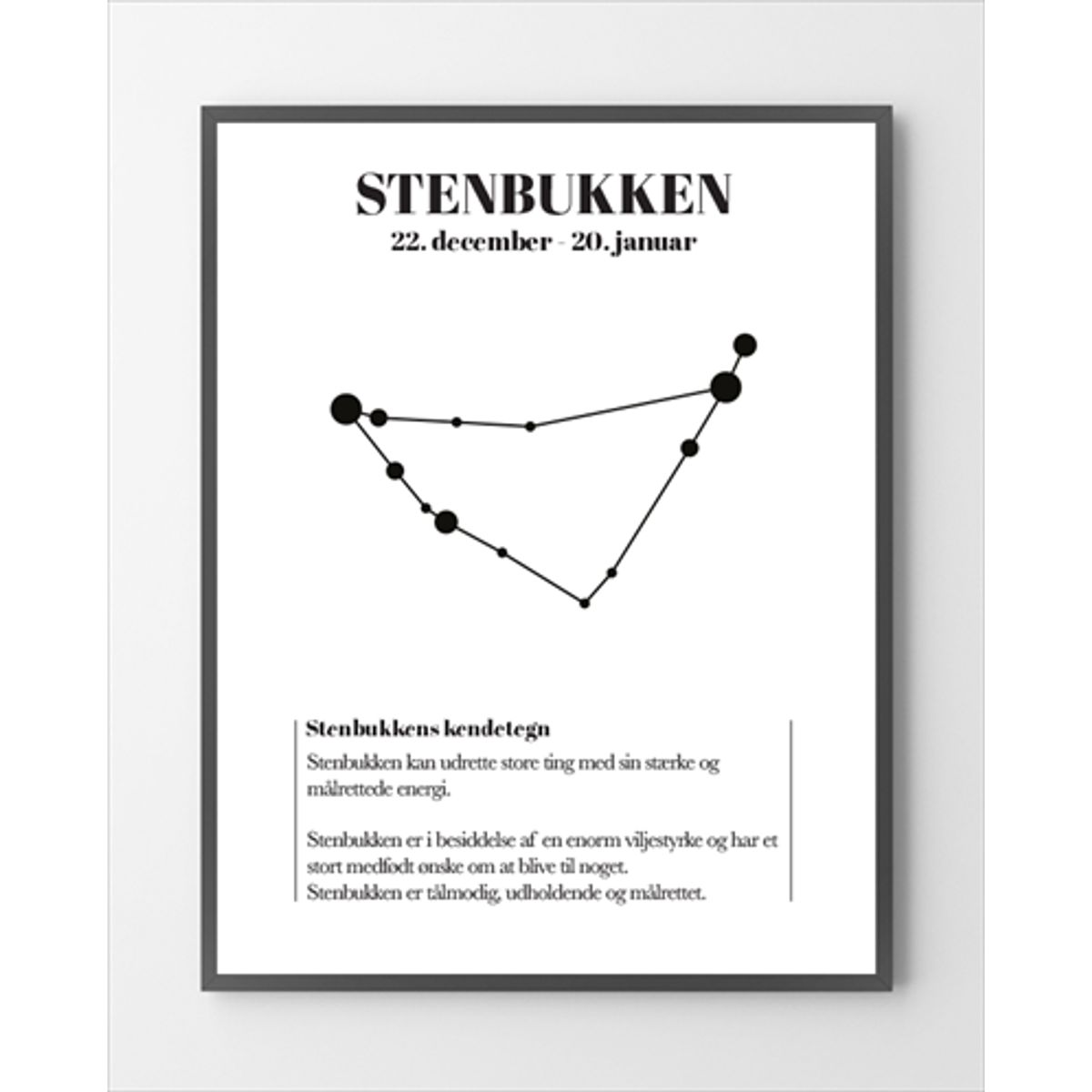 Plakater - Stenbukken - 30x40 cm.