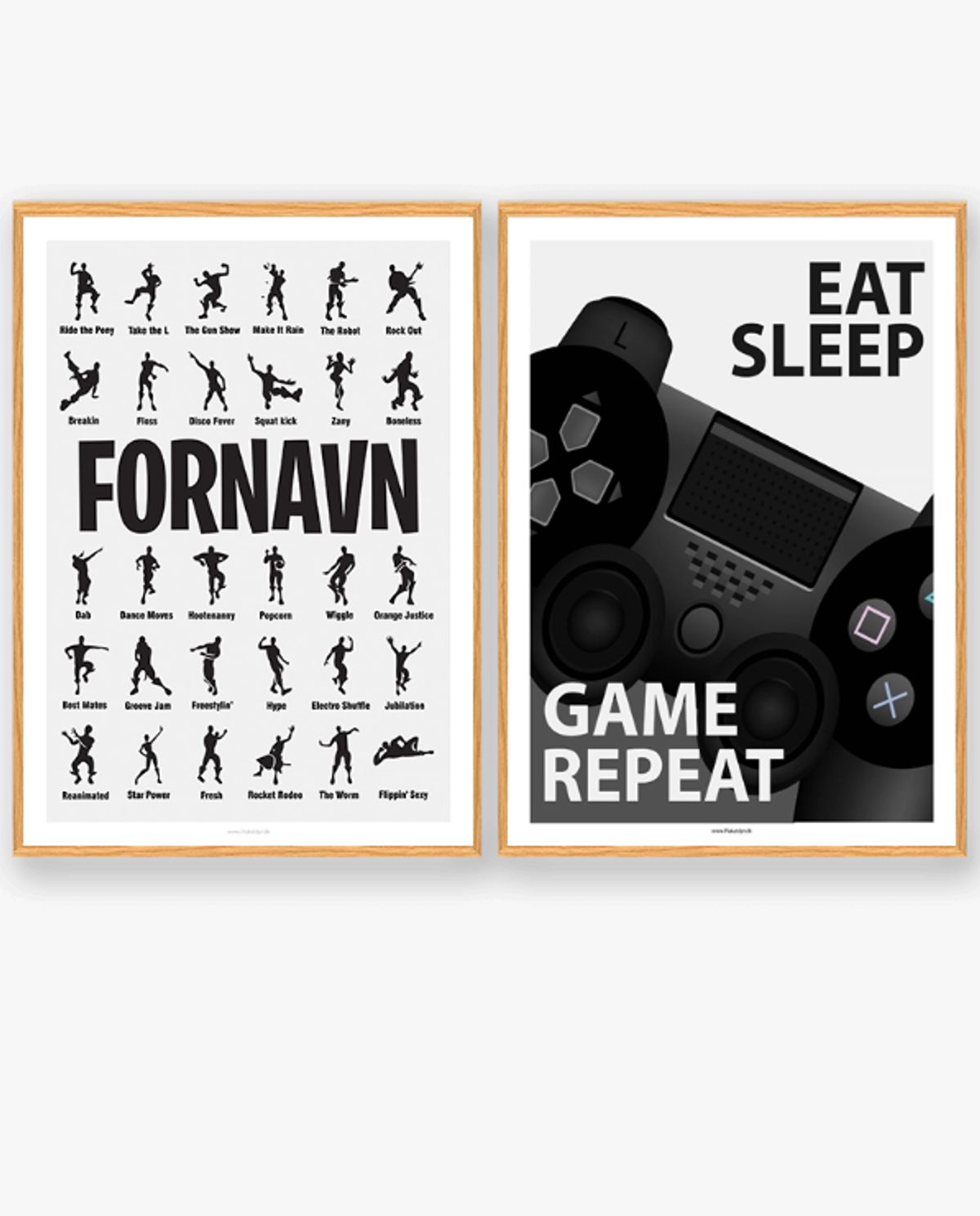 Plakatsæt Gamerplakater (Fortnite) (Størrelse: S - 21x29,7cm (A4))