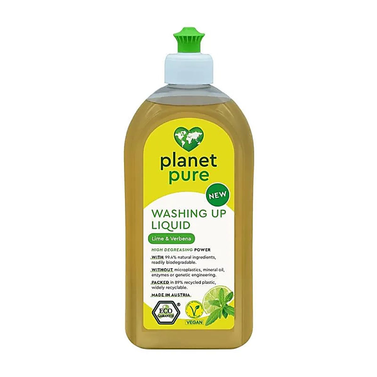 PLANET PURE - ØKOLOGISK OPVASKEMIDDEL M. LIME & VERBENA - Opvaskemiddel - PLANET PURE - StudioBuus