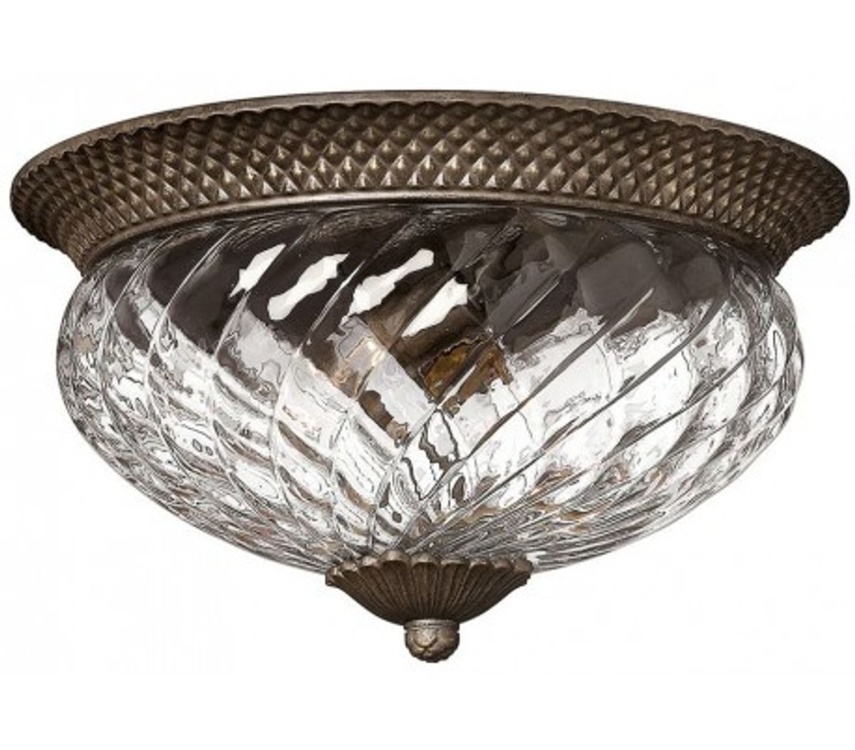 Plantation Plafond Ø40,6 cm 3 x E27 - Aldret bronze