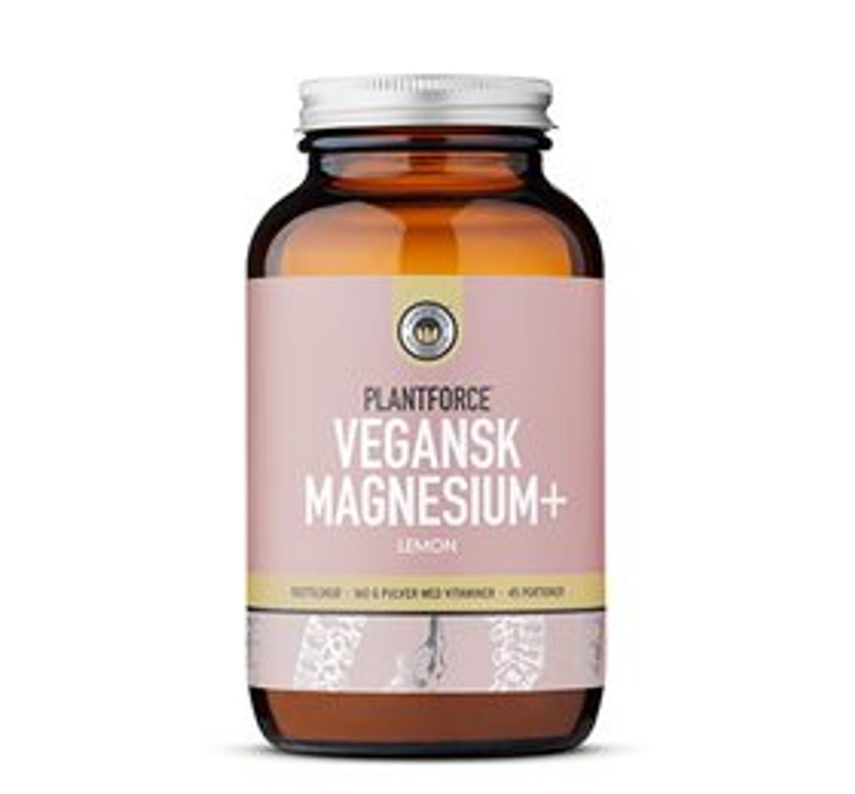 Plantforce Magnesium+ Lemon vegansk 160g.