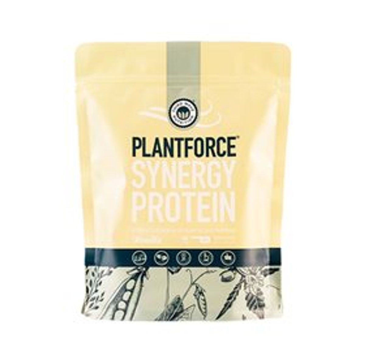 Plantforce Protein vanilje Synergy &bull; 400g.