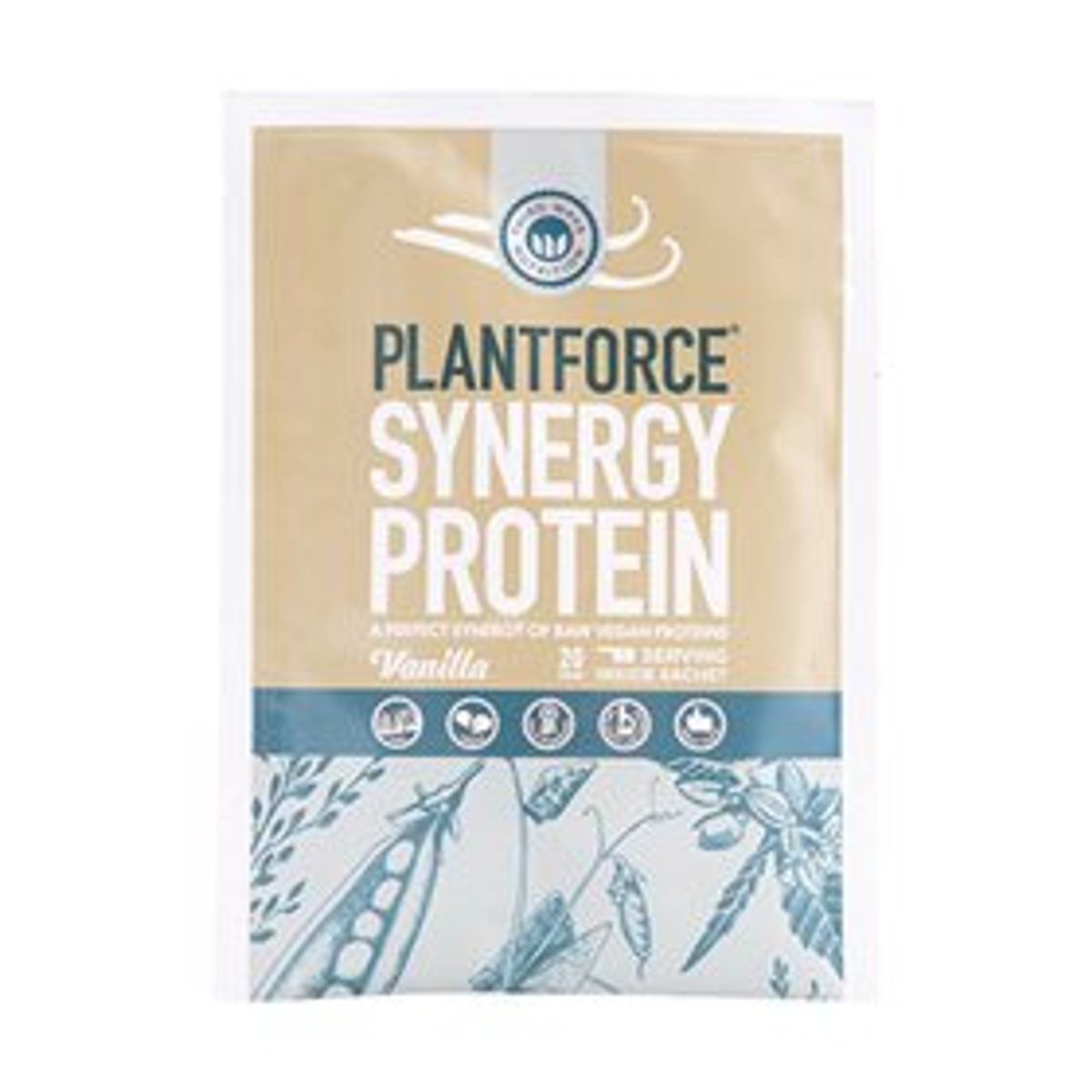 Plantforce Synergy Vanilje &bull; 20g.