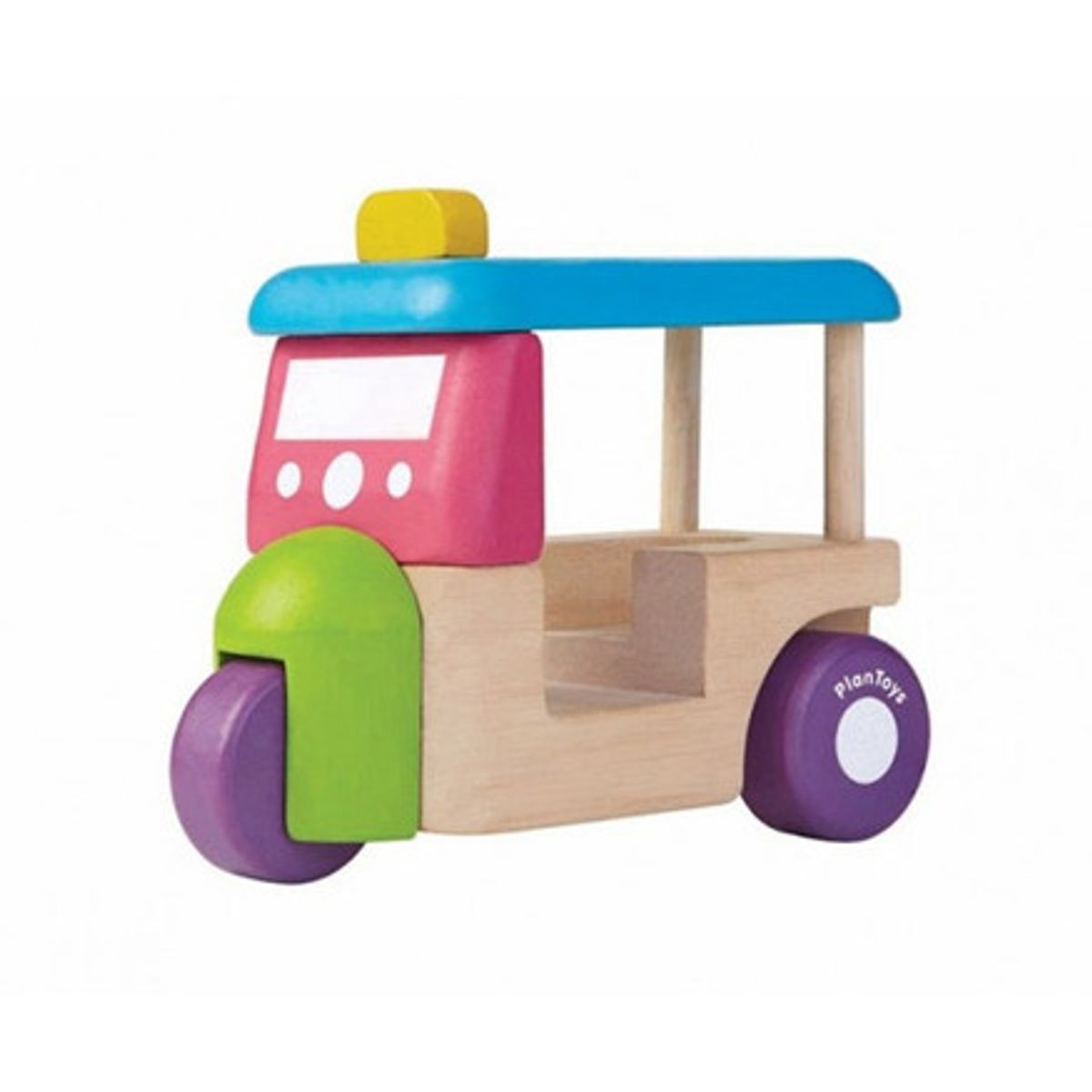 Plantoys mini tuk tuk pastelfarver