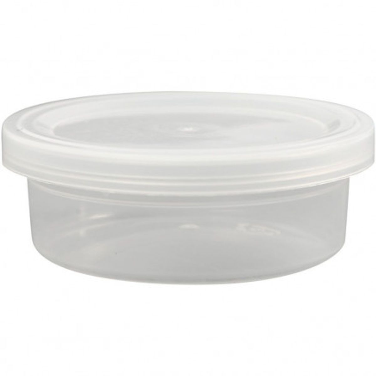 Plastbøtte med låg, H: 24 mm, diam. 68 mm, 45 ml, 20 stk./ 1 pk.