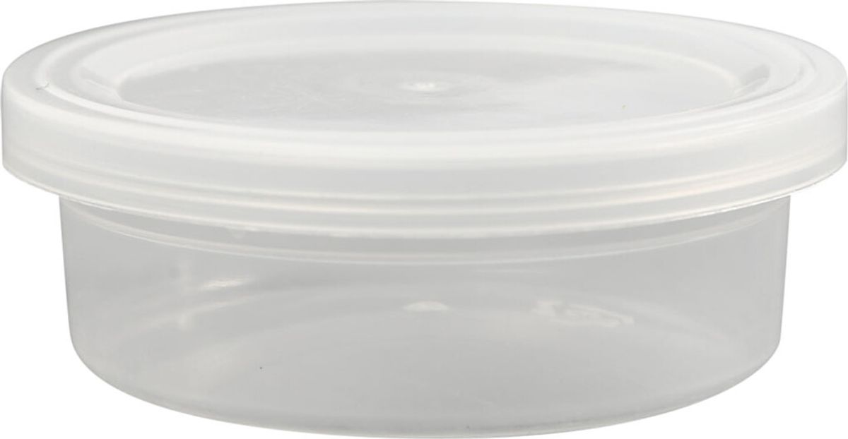 Plastbøtte Med Låg - H 24 Mm - ø 68 Mm - 45 Ml - 20 Stk.