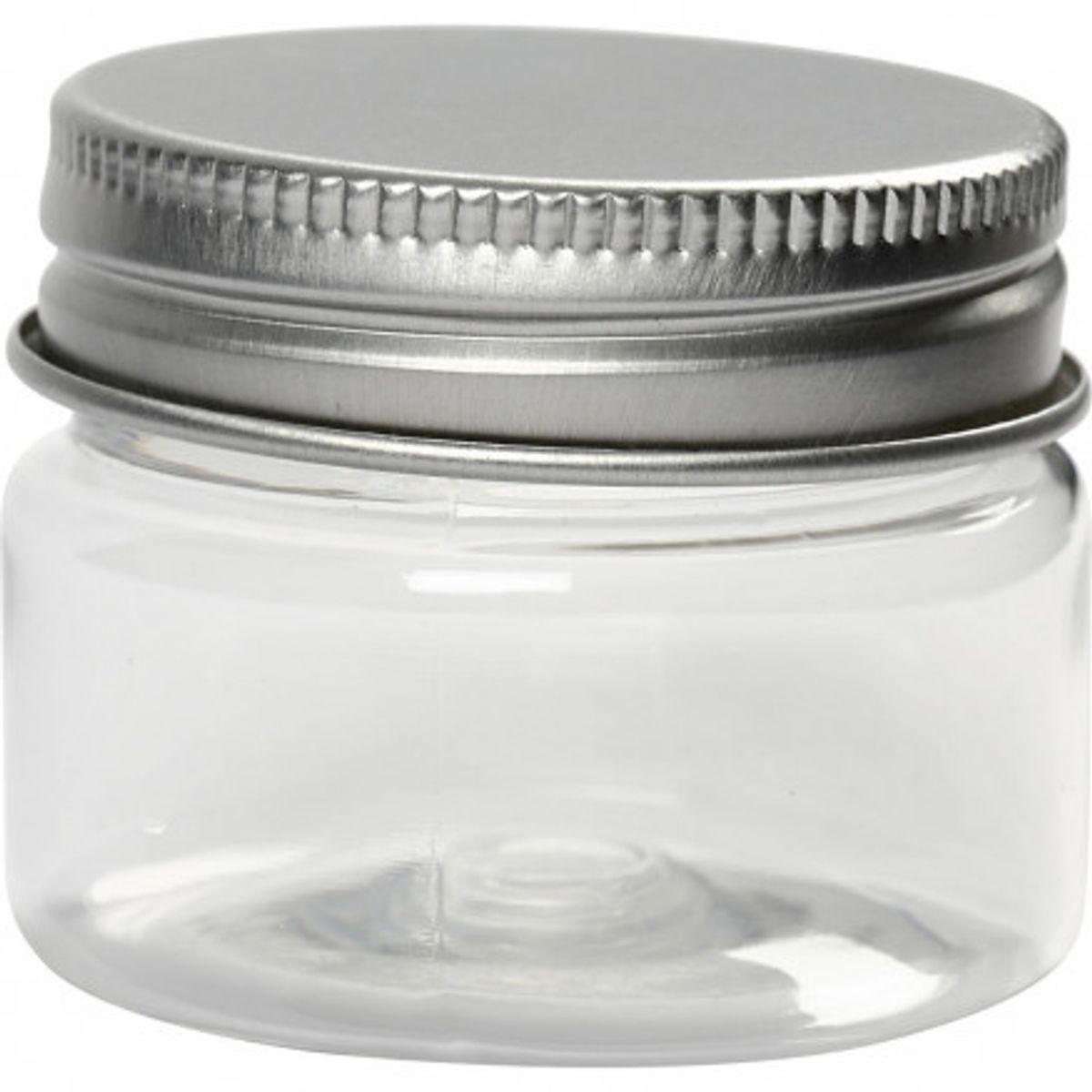 Plastdåse med låg 35ml 3,5x4,5cm - 10 stk