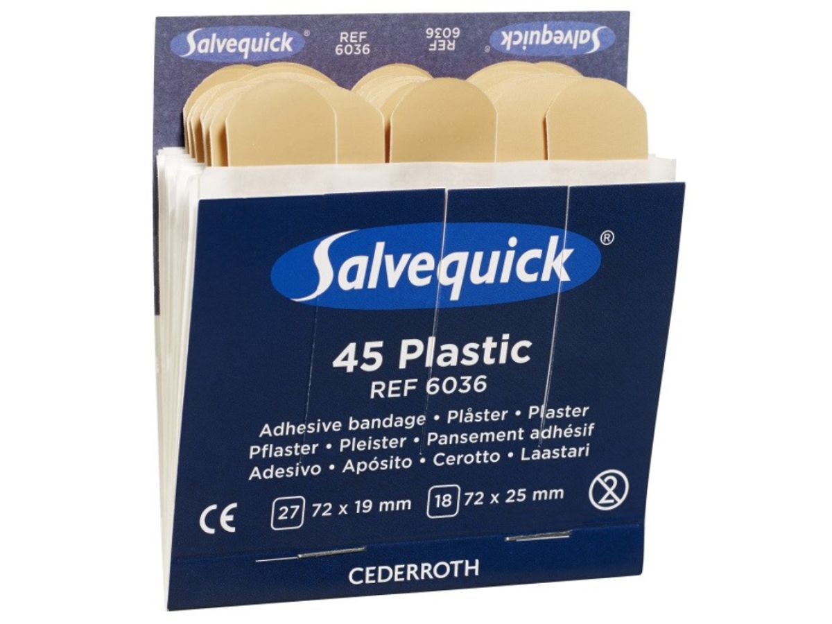 Plaster Plastic Refill Salvequick 45 stk