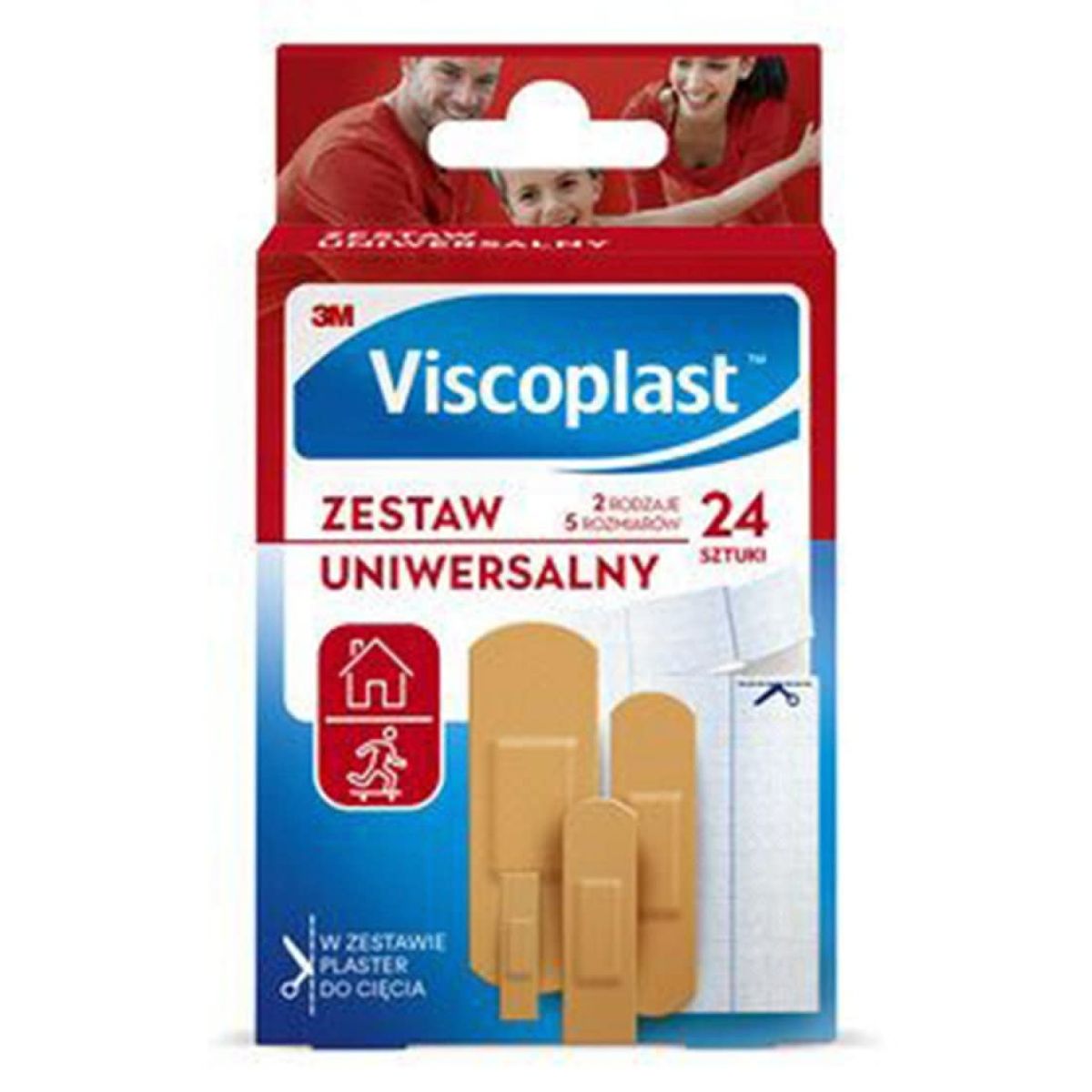 Plaster Sæt Viscoplast Assorterede Farver og Størrelser.