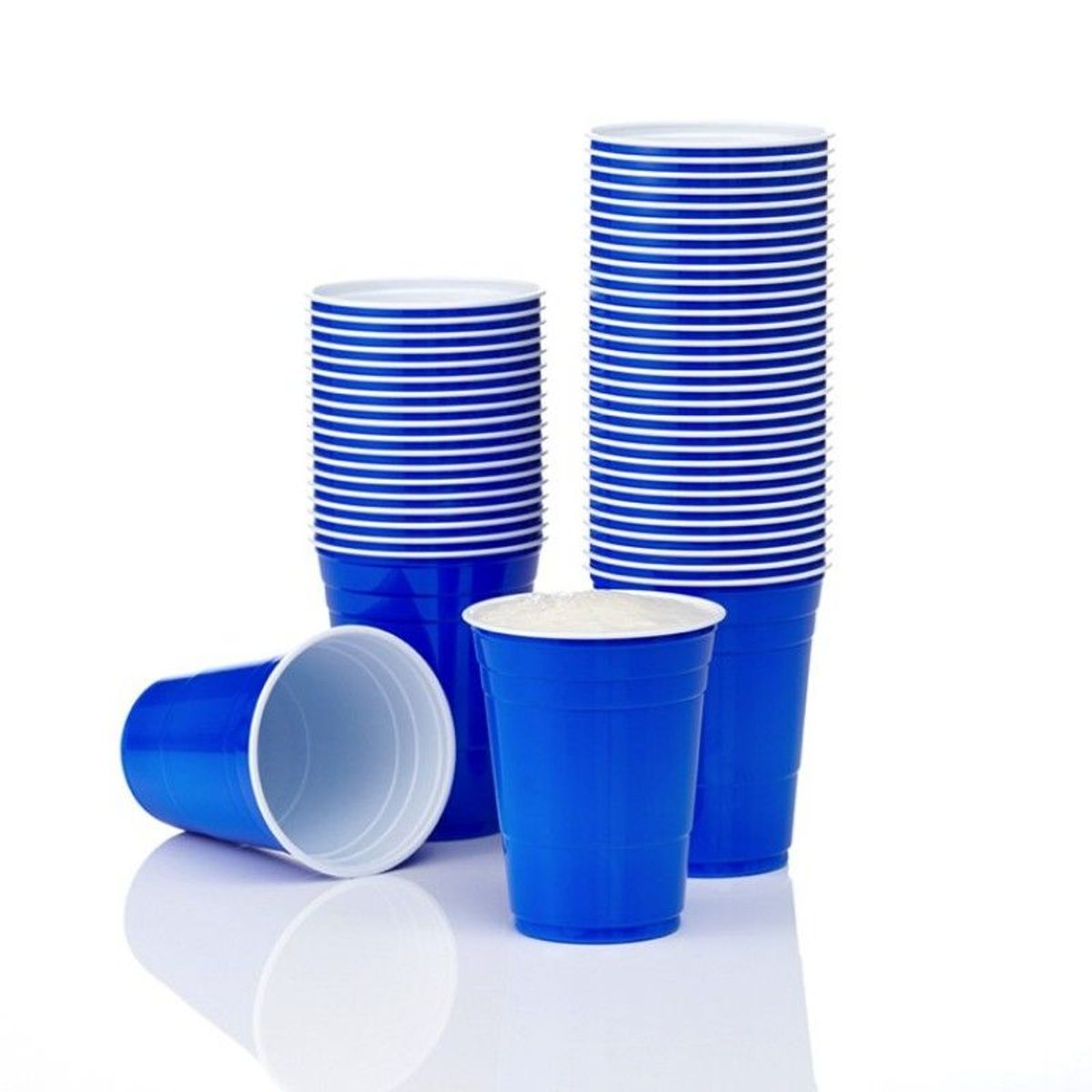 Plastikkopper - Blue Cups 50 stk. - 0,4 liter