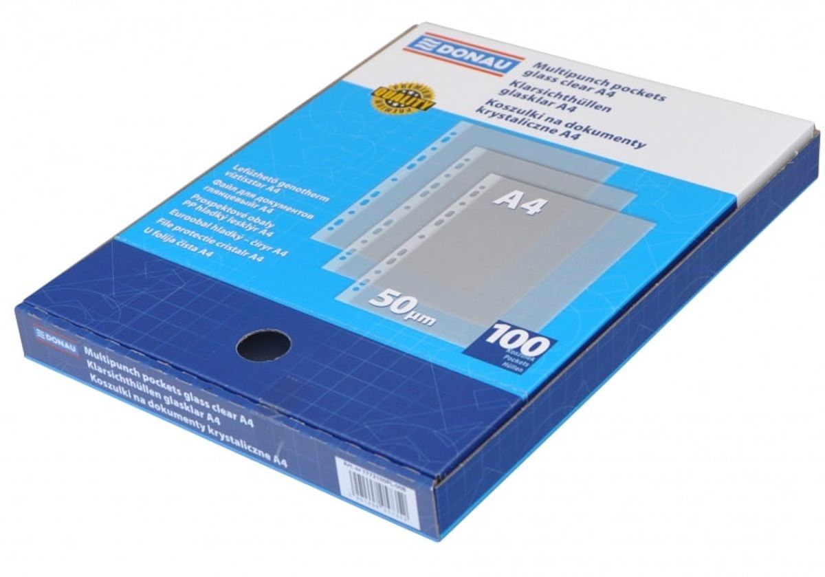 Plastlommer A4 50 micron gennemsigtig antistatisk.