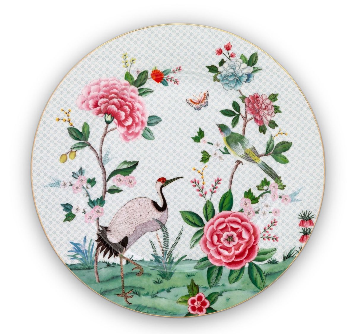 Plate Blushing Birds White 32cm