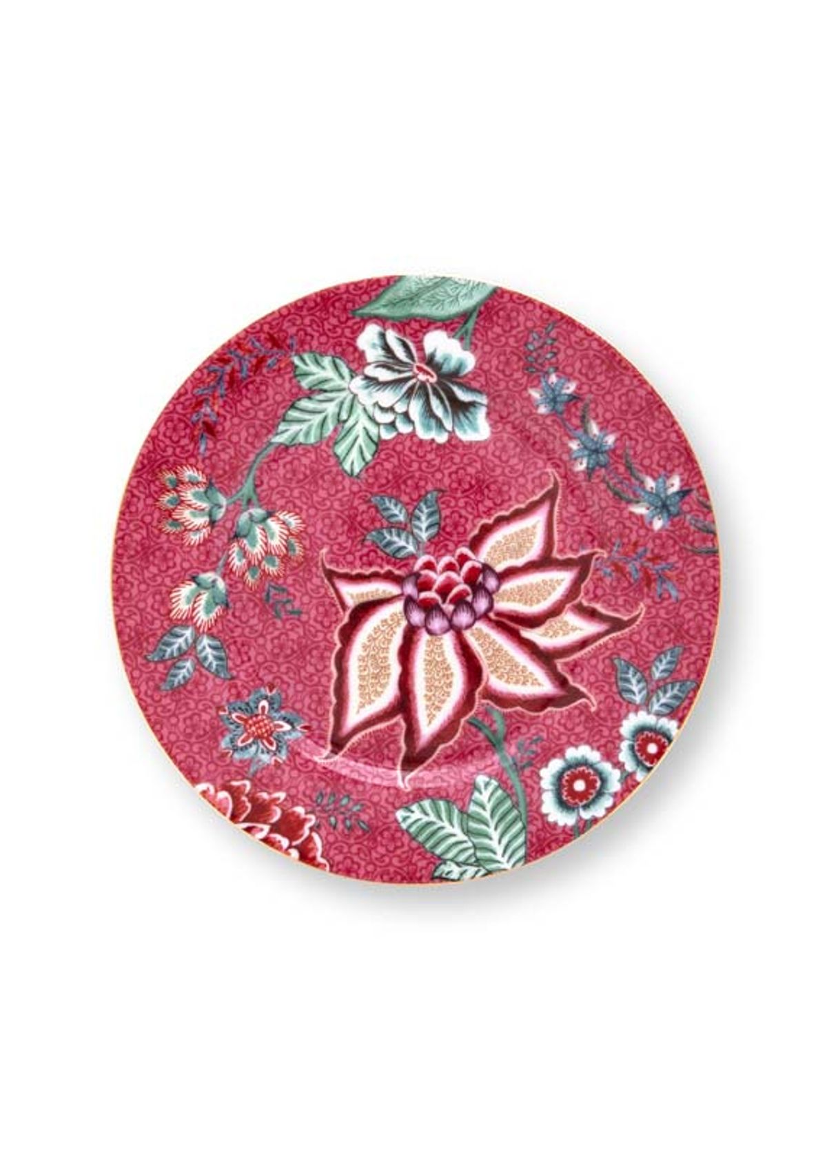 Plate Flower Festival Dark Pink 17cm