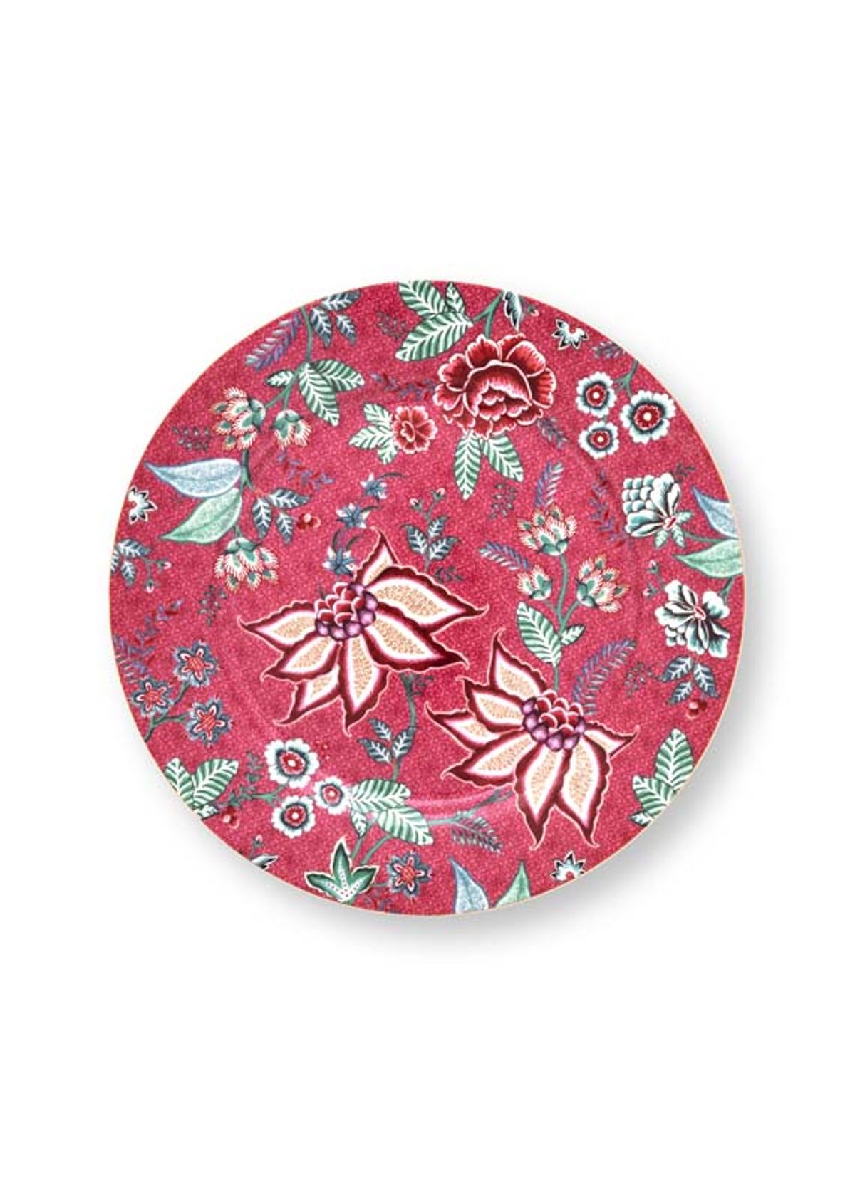 Plate Flower Festival Dark Pink 32cm