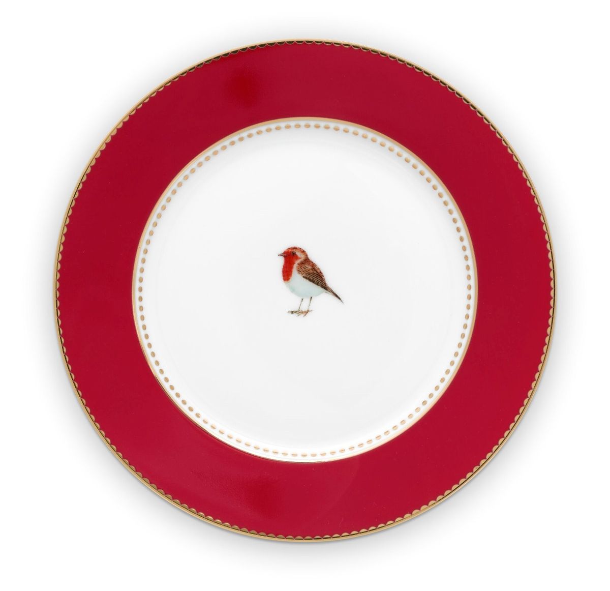 Plate Love Birds Red 17cm