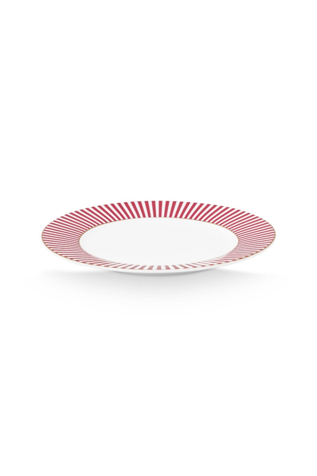 Plate Royal Stripes Dark Pink 17cm