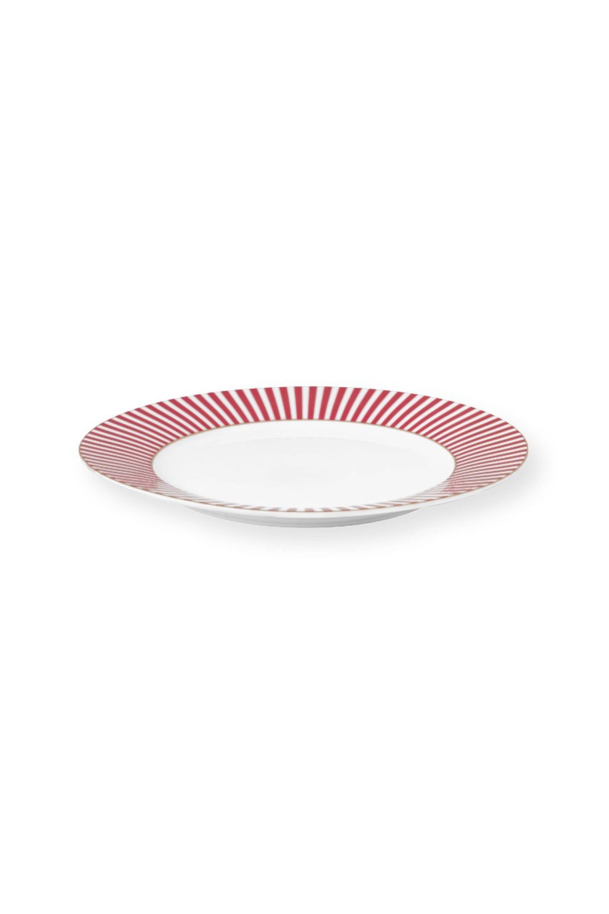 Plate Royal Stripes Dark Pink 21cm