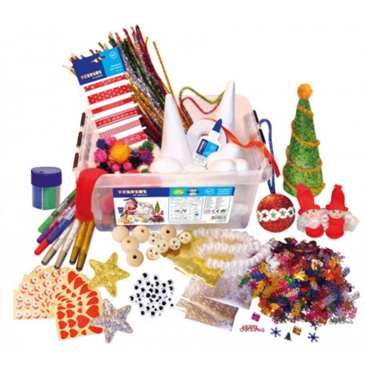 Playbox Kreativ Hobbyboks Jul 3.000 Dele 33x24,5x15cm